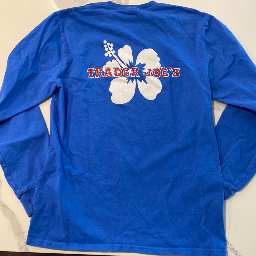 Trader Joe’s Long Sleeve T-Shirt Blue